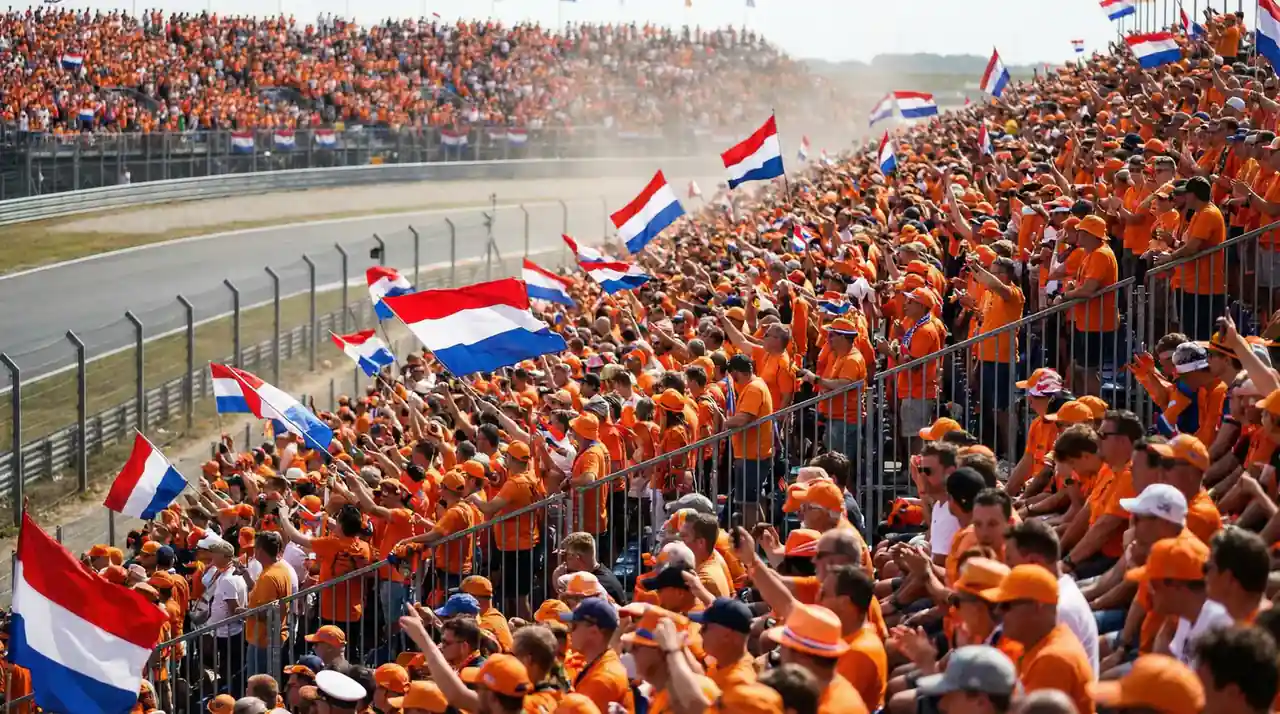F1-fans op de tribune tijdens een Grand Prix — de fanbase groeide naar 827 miljoen in 2025