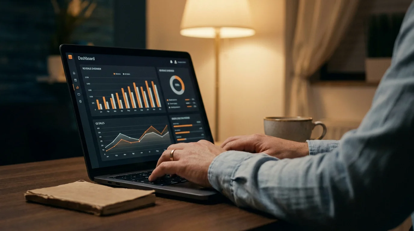 Laptop met F1-odds en data-analyse op het scherm tijdens een raceweekend